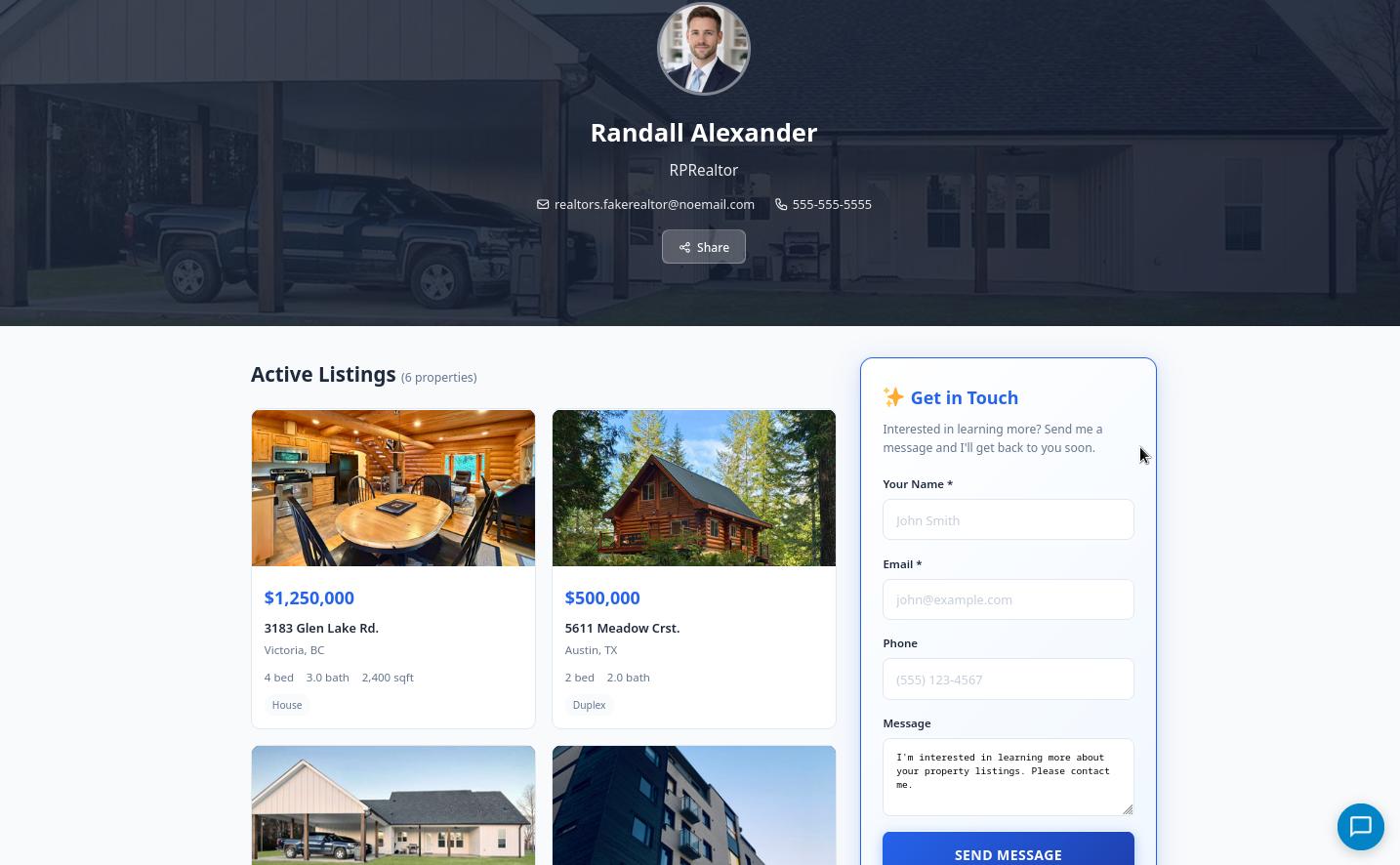 Property Listings — Listings